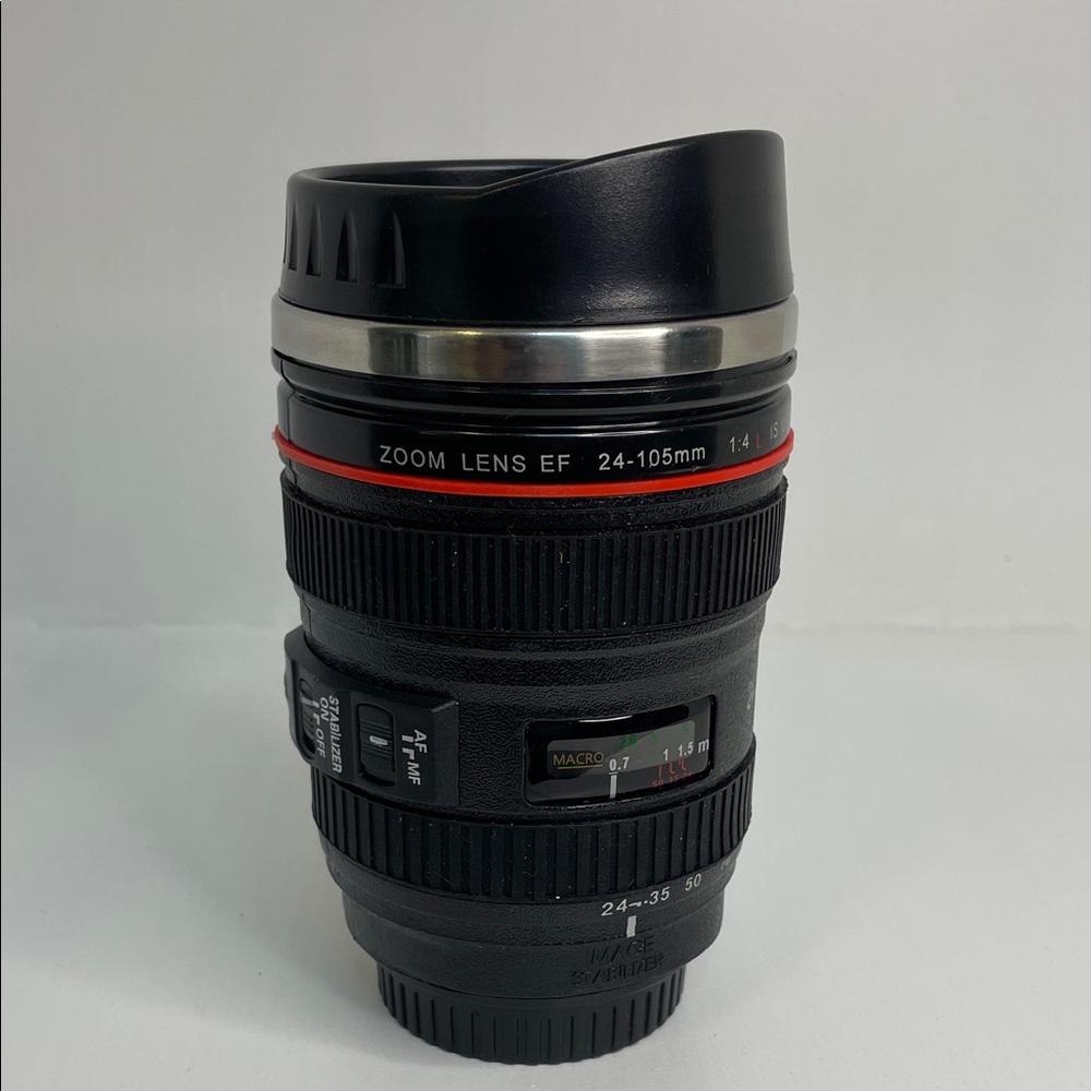 Photographer Camera Lens Stainless Steel Coffee Tumbler